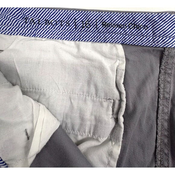 Talbots Relaxed Chino Ankle Pants Gray Cotton Stretch Preppy Weekend Casual 16 - Picture 6 of 14
